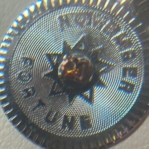 Silver, vintage, pendant, or charm bracelet, charm November 0.79g